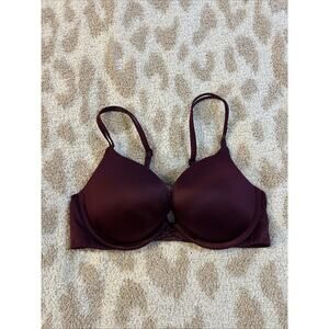 Victoria’s Secret Very Sexy Push Up Bra Wine Red 34C Padded
